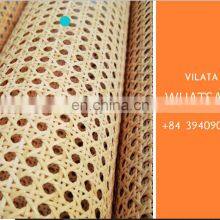 100% Natural Rattan Cane Webbing Woven Mesh Webbing Half Bleached thumbnail-2