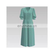 Manufacturer Well Made Tc Vertical Strip Polyester Cotton Seersucker Fabric thumbnail-3