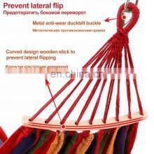 Outdoor Portable Hammock Swings Travelling Outdoor Picnic Wooden Swing Chair Camping Hammock thumbnail-4