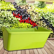 Plastic flowerpot plant using in vertical hanging wall