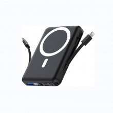 2024 New Arrival Mini Power Bank Portable Charger With Built-in Cables and 10000mAh Compact Slim Power Bank for Cell Phones thumbnail-1