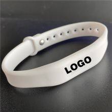 Black Laser Social Media Tap Band Unique QR Code NFC Silicone Wrist Band Bracelet Embedded NFC Chips thumbnail-2