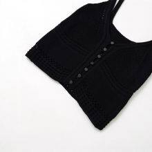 Spring New European and American Style Round Neck Women's Design Sense Niche Temperament Suspender Knitted Sweater thumbnail-2