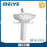BP-K-1111 Modern Bathroom Design, Quality Pedestal Basin, Bathroom Ceramic Hand Wash Sink Bash Bowl thumbnail-1