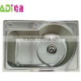SUS304 New Design Funtional Brushed Kitchen Sink HD6543A thumbnail-2