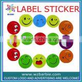 cute colorful cartoon smiling face kindergarten teaching game rewards stickers