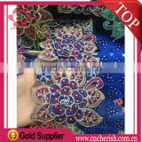 Hot sale embroidery lace fabric in beads lace for women dress as the trade assurance                        
                                                Quality Choice