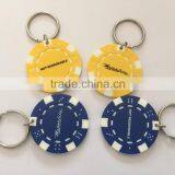 High Quality ABS Custom Poker Chip Keychain