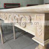 French Neo Classical Louis XVI Style Carved Console Table thumbnail-4