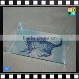 New Design Clear Acrylic Serving Trays With Priting Pattern for Sale thumbnail-4