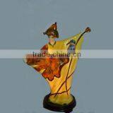 Oriental Lovely Porcelain Antique Figurine Lamp thumbnail-1