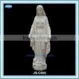White Marble Statue of Mother Mary