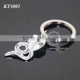 Three-dimensional Snake Shaped Keyring New Fashion Alloy Silver Metal Cobra Keychain thumbnail-3