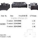 S4303 2 Seater 3 Seater 4 Seater Large Fabric Sofa Set Prices thumbnail-5