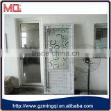 Toilet pvc door with flower designs