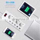 4 Outlets 6 Usb Smart Extention Socket for IPhone6 6S IPad Mini LG Samsung Galaxy HTC Nexus thumbnail-3
