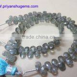 Moss Aqua Faceted Pear