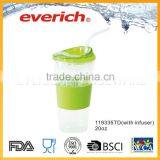 Resist High Temperature Eco-friendly Large Plastic Cup With Straw thumbnail-3