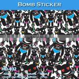 HD-035 CARLIKE Air Free MashiMaro Decorative Vinyl Bomb Sticker For Car Wrapping thumbnail-4