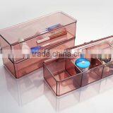 Hot Sale 3 Tier Plastic Cosmetic Organizer Makeup Storage Display Box thumbnail-3