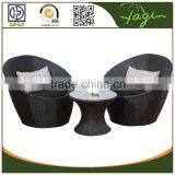 Plastice Rattan Coffee Shop Modern Garden Coffee Table and Chairs thumbnail-1