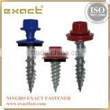 Colored Hex Painted Head Self Drilling Screws With Rubber Washer Roofing Screw With Washer Rubber thumbnail-3