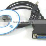 USB to 25 Pin DB25 Parallel Printer Cable Adapter Cord Converter SY