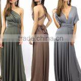 NEW Womens Bridesmaid Convertible Infinity Multi-Way Long Full Length Wrap Long Maxi Dress                        
                                                                Most Popular