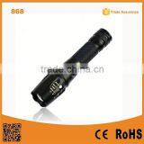 868 XM-L T6 LED Rechargeable Aluminum Adjustable Zoomable Flashlight Torch