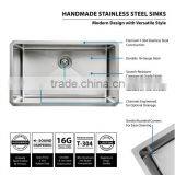 Professional Factory Supply R10 Radius Handmade Stainless Steel Sink 30" x 18" x 10" Double Bowls (cUPC Approved)-- R10-3018 thumbnail-2