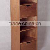 5 layer display wooden storage shelf with simple design