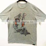 100% ORGANIC COTTON MENS SOFT T-SHIRT WITH PRINT thumbnail-1