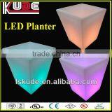 Wireless control led indoor and outdoor planter, led flower planter