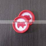 Special Animal Shape Circle Embroidery Woven Label thumbnail-1