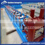 Botou City Classic Galvanized Aluminum Colored Glaze Steel Metal Roof Ridge Cap Tile Cold Roll Forming Making Machine thumbnail-2