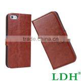 Luxury Brown Leather Wallet Flip Cover Case For Samsung Galaxy S7 S3 S4 S5 Mini S6 Edge Plus Note 3 4 G530 Phone Shell Cases thumbnail-2