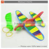 Promotion Toy Plastic Mini Eject Flying Plane Rubber Band Toy for Kids thumbnail-4