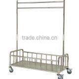 Stainless Steel Liner Hanging Trolley C/w Bottom Basket Compartment thumbnail-1