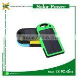 2016 Hot Dual Solar Usb Charger Power Bank,yellow,green,blue Soalr Charger