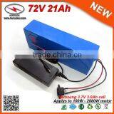 E-Bike Battery 72V 20Ah 21Ah Lithium Battery Pack 72 Volt PVC Battery Charger Electric Bicycle thumbnail-3