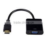 2016 New Arrival HD to VGA Converter Male to Female HD Video Adapter Cable 1080P PC DVD HDTV TV