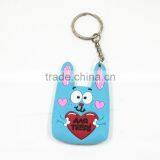 Promotional Gift Cartoon Cute Customized Shaped Keychain 3d PVC Key Ring thumbnail-2