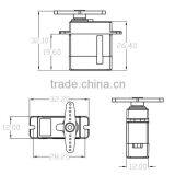 K-power DMC810 2kg 180 Degree Titanium Gear Metal Servo thumbnail-4