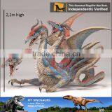 MY Dino-C071 Mysterious Three-headed Life Size Dragon Statues