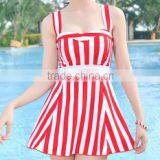 BSC105 Fashion Women Sexy One Piece Pure Skirt Bikini Swimwear thumbnail-4