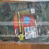 100% Polyethylene Material and Make-to-Order Supply Type Camouflage Tarpaulin