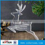 Custom Cutting Acrylic Deer Clear Acrylic Chrismas Tree Ornaments thumbnail-1
