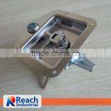 Heavy Duty Flush Key-locking Polished Stainless Steel T-lock-dropdown thumbnail-2