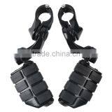 Black 360 Degree Adjustable Highway Foot Pegs Footpeg Footrests For 32mm thumbnail-3