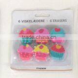 6pc Ice Cream Erasers Set